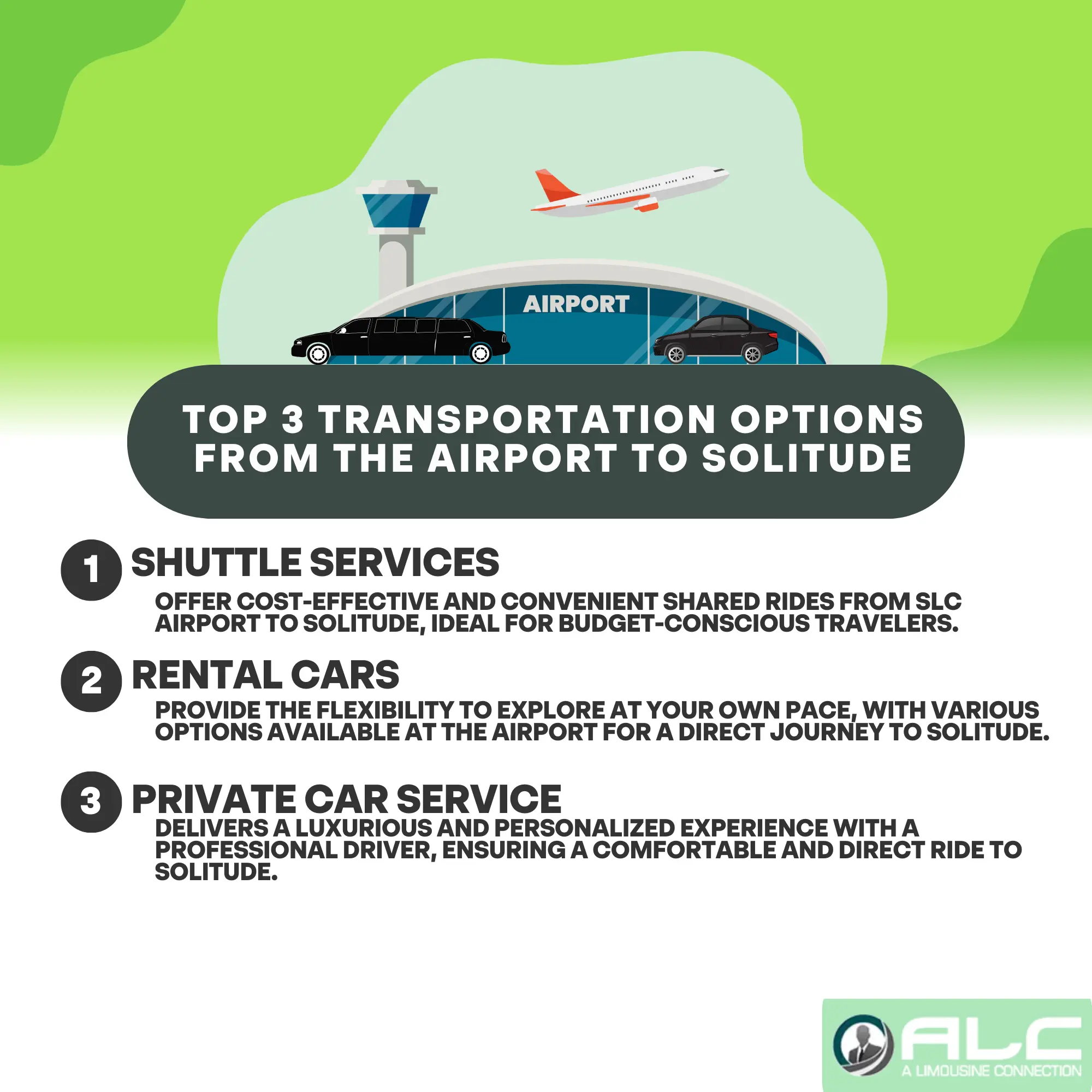 Top 3 Transportation Options from the Airport to Solitude